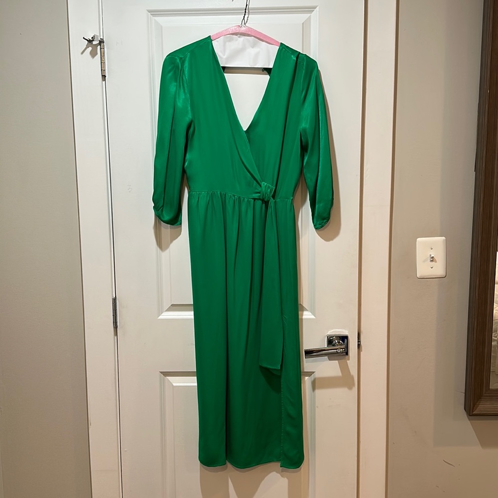 Emeralds green Zara midi dress worn once